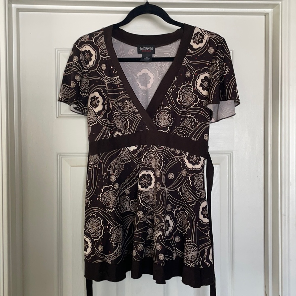Women’s Brown Top - Large - Hot Topic